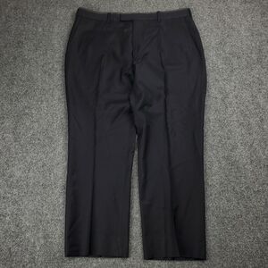 Ermenegildo Z Zegna Wool Dress Pants Mens 36 52 Formal Slacks Straight Leg Black